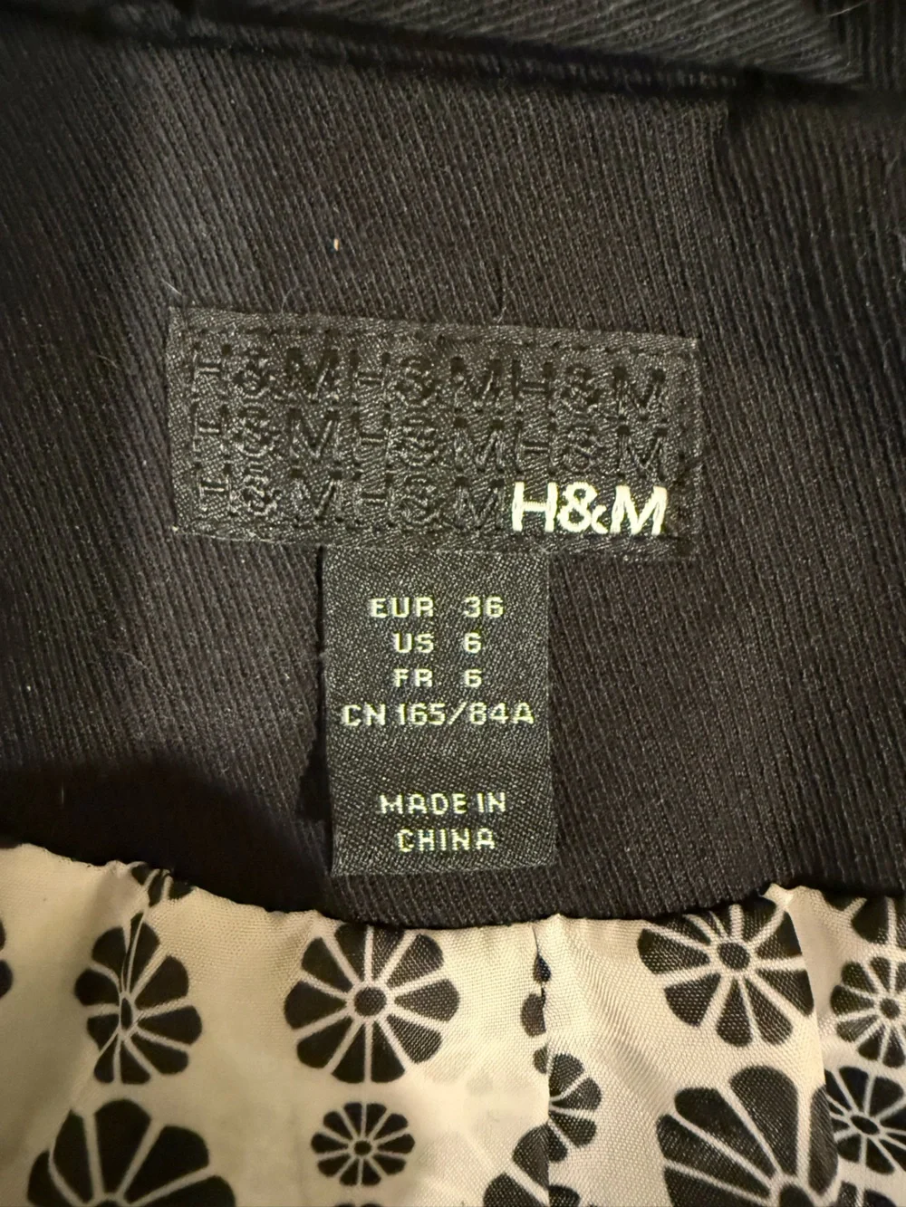 H&M Black Single-Breasted Trench Coat - Classic Cut - Worn Once! Like New! - Picture 2 of 7